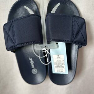 Cat and Jack Navy Youth Slide Sandals